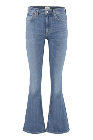 Emannuelle flared-slim jeans-0